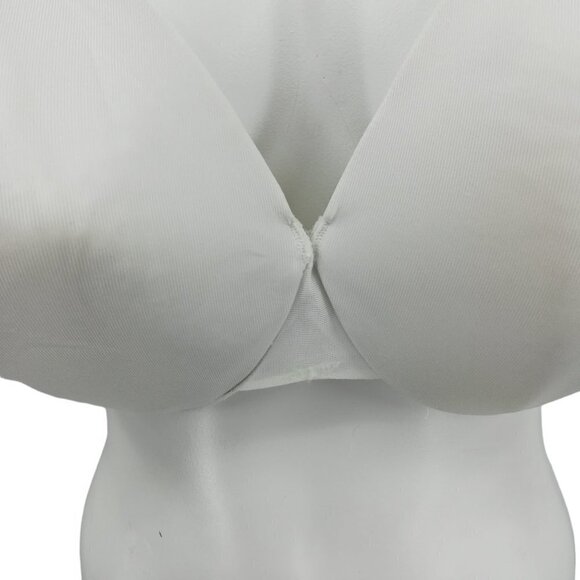 Cacique Smooth Lightly Lined Full Coverage Underwire Bra Size 44D White - Picture 2 of 12